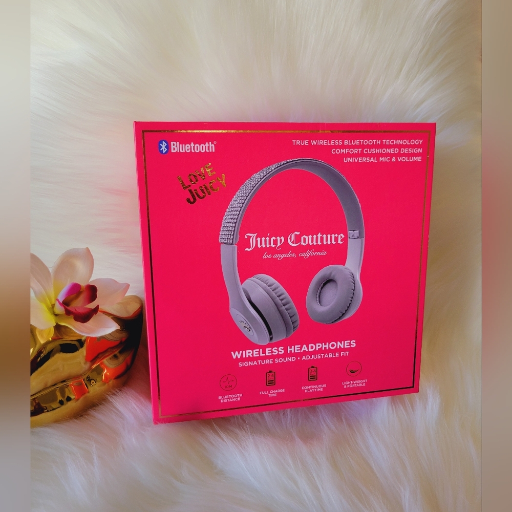 🩷🩷JUICY COUTURE BLING BLUETOOTH WIRELESS HEADPHONES🩷🩷